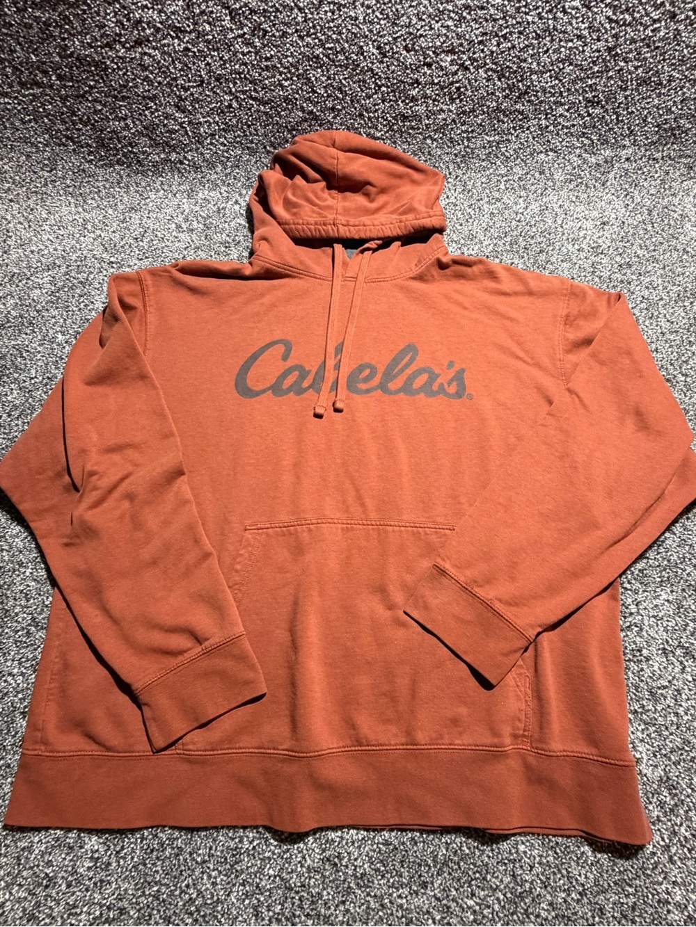 Cabela's Men's Rust Orange Pullover Hoodie XL